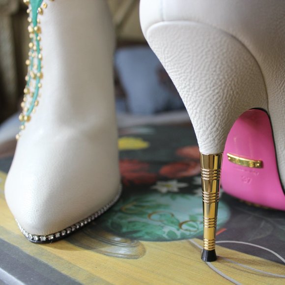 Gucci 2017AW RUNWAY Crystal Leather Bootie Shoe - Picture 5 of 8